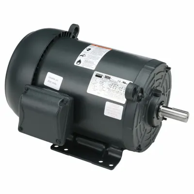 Dayton General Purpose Motor: Rigid Base Mount, Totally Enclosed Fan Cooled, 2 hp - Rigid Base 3-Phase General Purpose AC Motors