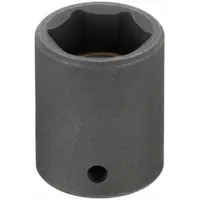WESTWARD Impact Socket: 1/4 in Drive Size, Metric, 15 mm Socket Size, 6-Point, Std (MPN 4LYC8)