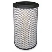 Round engine air filter with radial seal and cellulose/paper media. Designed for engine applications requiring a round, radial-seal configuration to remove airborne contaminants from intake air