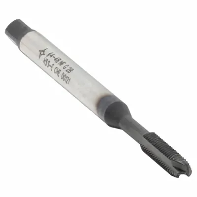 CLEVELAND Spiral Point Tap: #4-48 UNF, 2B, 3 Flute, Plug Chamfer - Spiral-Point Taps for Steel & Stainless Steel