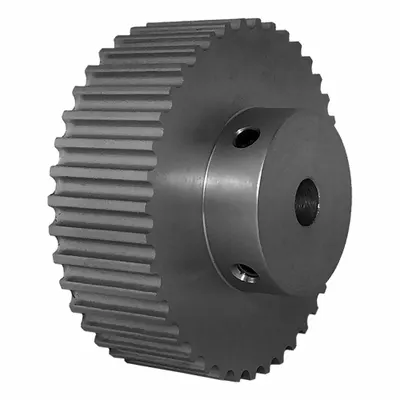 Dayton Timing Pulley: Modified Curvilinear, Fixed, For GT Timing Belt Section - GT Section Fixed-Bore Timing Pulleys with Hub