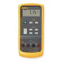 The FLUKE Fluke-715 is a handheld loop calibrator that sources and measures DC voltage and current. It offers current accuracy of 0.01% + 2 counts and voltage accuracy of 0.01% + 2 counts. Includes a protective holster and NIST calibration certificate. Used for troubleshooting and calibrating 4-20 mA process control loops