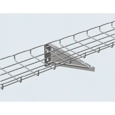 CABLOFIL Universal Bracket: 4 in Wd, Steel - Brackets for Wire Mesh Trays
