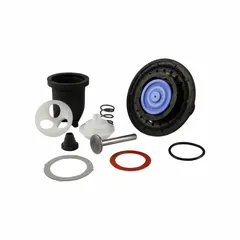 Rebuild kit for flush valves, includes a diaphragm. Used to restore proper flushing function in commercial restroom flush valves.