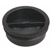 TRAP-TITE Waterless Trap Seal: 4 in Overall Dia, 1 1/2 in Overall Ht, Polypropylene/Silicone, Black (MPN 69440)