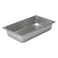 VOLLRATH Steam Table Pan: Full Size, Rectangular, 22 ga Gauge, 4 qt Capacity, NSF Certified (MPN 30015)