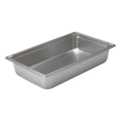 VOLLRATH Steam Table Pan: Full Size, Rectangular, 22 ga Gauge, 4 qt Capacity - Steam Table Pans