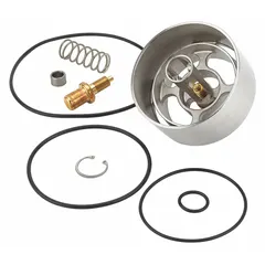 Stainless steel valve repair kit for LEONARD VALVE LV-985-LF Series mixing valves. Includes a spring. Compatible with model LV-985-SW-LF. Used for maintenance and repair of mixing valve assemblies.