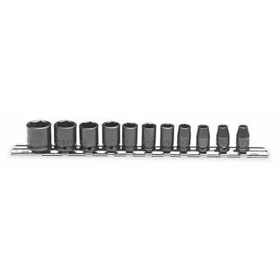 PROTO Impact Socket Set: 1/4 in Drive Size, Small Set (0-50 pieces) Set Size - SAE Impact Socket Sets