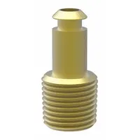 PIAB Vacuum Pad Adapter: For 20 mm to 30 mm Pad Size, 6 mm Port Size, 1/4 in Thread Size, Value Line (MPN Fitting D=6, 1/8 NPT - M5)