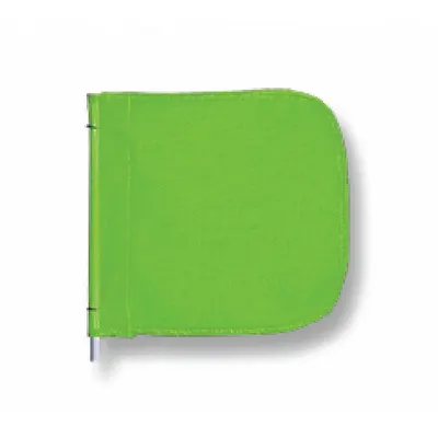 CHECKERS Warning Whip Replacement Flag: Green, 11 in Flag Ht - Warning Whip Replacement Flags