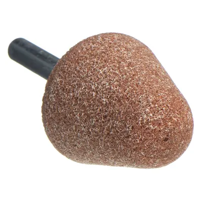 NORTON A4 Mounted Point, 60 Grit, Aluminum Oxide, 1-1/4 in Diameter - General Purpose Mounted Points for Carbon Steel