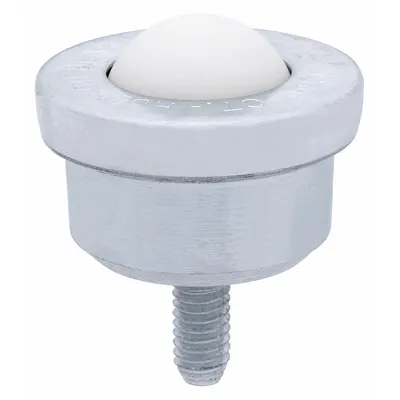 ASHLAND CONVEYOR Ball Transfer: 1 in Ball Dia - Ball Transfer, 100 lb Ball Load Capacity - Threaded-Stud Mount Ball Transfers