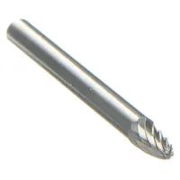 WIDIA Carbide Bur: Ball-Nosed Tree, SF-41, Single Cut, 1/8" x 1/4" Head, 1/8" Shank (MPN M40379)