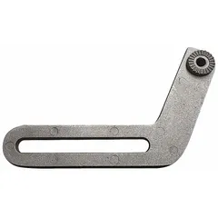 Right-hand bracket replacement part for Dayton bench and pedestal grinders. Compatible with models 9682073, 9682074, 9682081, 9682082, and 9682097. Supports grinder assembly during operation.