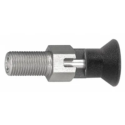 KIPP Indexing Plunger: Locking, SS, 3/4"-16 Thread - Locking Pull-Knob Indexing Plungers