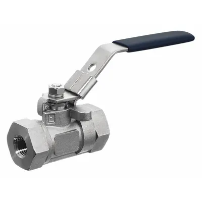 USA INDUSTRIALS 3/4 in 304 Stainless Steel Locking Lever Ball Valve, RPTFE Seals - Stainless Steel Ball Valves