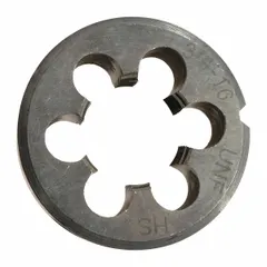 Solid power tool part with 1-1/2 inch outer diameter and 3/4-16NF thread. Designed as a replacement component for Westward models 1PZ33, 1PZ35, 1PZ37, and 1PZ38. Used in maintenance and repair of compatible power tools.