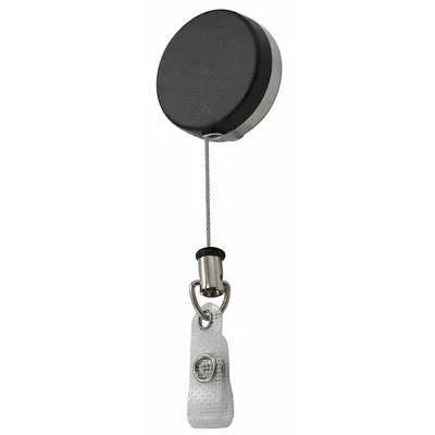 LUCKY LINE PRODUCTS Badge Holder: Strap, Horizontal/Vertical, 3 3/4 in Overall Ht, 1 5/8 in Overall Wd - Retractable Tethers for Badges