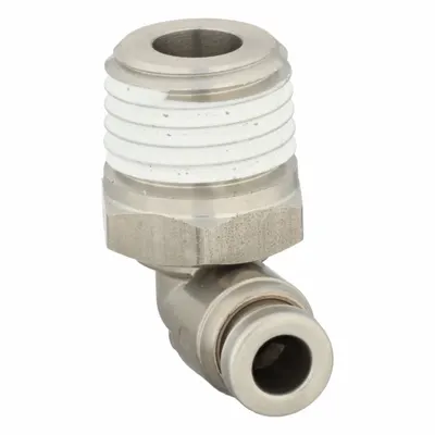 SMC KQG2L03-N02S Stainless Steel Push-to-Connect Elbow Fitting - Stainless Steel Tube Fittings