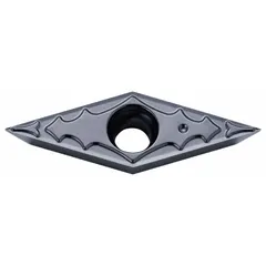 Diamond indexable turning insert for precision machining of non-ferrous materials. Used in turning, boring, and facing operations to achieve high surface finish. Suitable for applications in general manufacturing.