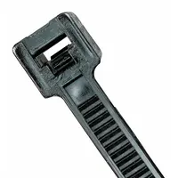Cable Tie: 8 in Nominal Lg, 2 in Nominal Max. Bundle Dia., 0.1 in Wd, Outdoor Use, 100 PK