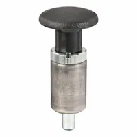 Weld Mount Retractable Spring Plunger: Locking, Pull Knob, 0.375 in Plunger Wd (MPN GI3/8-1.5LOBPL5)