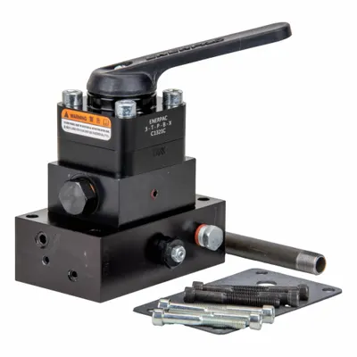 ENERPAC Control Valve: 4.5 gpm Max Flow Rate, Three Positions - Lever-Operated Directional Control Valves with Manifold