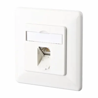 METZ CONNECT Wall Outlet: UP, GD-Zn (Zinc Die-Cast), LSA Terminal Block x RJ45 - Voice & Data Housings, Panels & Connector Components
