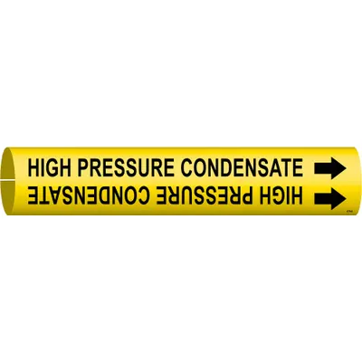 BRADY High Pressure Condensate Snap-On Pipe Marker - High Pressure Condensate Snap-On Pipe Markers
