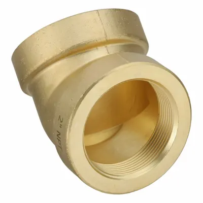 USA INDUSTRIALS 45° Elbow, 2 in x 2 in, Female NPT Threaded, 400 psi - Threaded Medium-Pressure Pipe Fittings