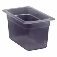 CAMBRO Food Pan: Fourth Size, Rectangular, 3.9 qt Capacity, NSF Certified, 10 1/2 in Overall Lg (MPN CA46PP190)