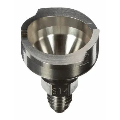 3M PPS S14 Stainless Steel Spray Gun Cup Adapter, 7/16 in Thread, 26053 - Adapters for Spray Gun Cups