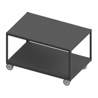 DURHAM MFG Work Table: Fixed Ht, Steel, 48 in x 24 in, 1,200 lb Overall Load Capacity (MPN HMT-2448-2-4SWB-95)