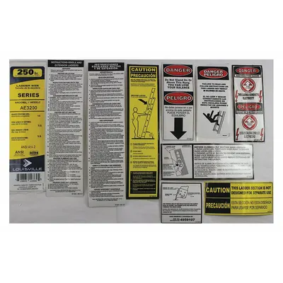 LOUISVILLE Label Kit, For Use with AE3240 - Material Handling Parts