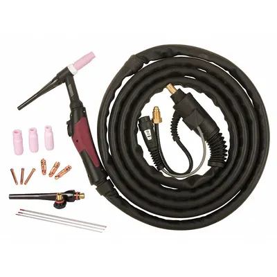 ESAB Torch Kit: Air-Cooled, 26, 12 1/2 ft - Air-Cooled TIG Torch Kits