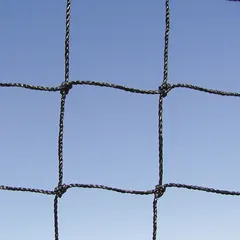 Heavy-duty bird control netting made of black polyethylene. Covers 3,750 sq ft. Flame-resistant for use in industrial environments such as warehouses and factories. Suitable for excluding birds from structures.