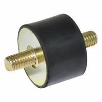 JW WINCO Vibration-Isolating Mount: Cylindrical, Natural Rubber, Male x Male Style (MPN 351.1-25-13-1/4-55)