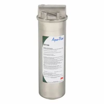 3M AQUA-PURE Water Filter Housing: 3/4 in, NPT, Female, 12 in Overall Ht - 3M Water Filter Cartridge Housings