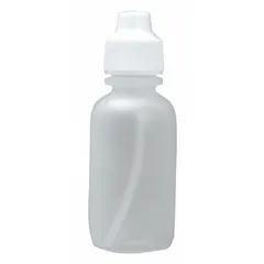APPROVED VENDOR LDPE Dropper Bottle, 30 mL, 1 fl oz, Non-Sterile, Round, Colorless Body, White Closure