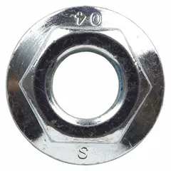 Replacement nut for Whirlpool washing machines and dryers. Used to secure internal components such as the drum or pulley during assembly or repair. OEM part ensures proper fit and function.