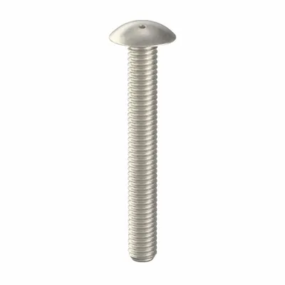 TAMPER-PRUF SCREW Tamper Resistant Screw: 5/16"-18 Thread Size, 2 1/2 in Lg, Stainless Steel - Truss Head Tamper-Resistant Machine Screws