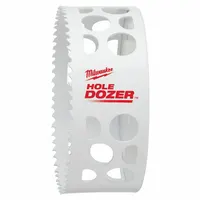 MILWAUKEE Hole Saw: 4 5/8 in Saw Dia., 3/5 Teeth per Inch, 1 5/8 in Max. Cutting Dp, Bi-Metal (MPN 49-56-0239)
