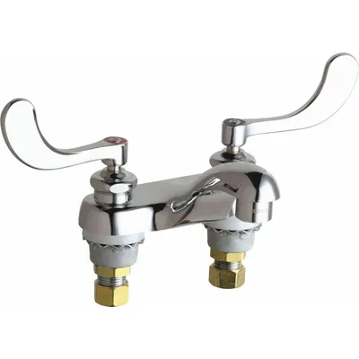 CHICAGO FAUCETS 802-V317E64ABCP Centerset Handle Bathroom Faucet - Centerset Handle Bathroom Faucets