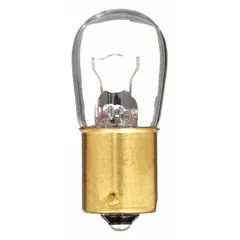 APPROVED VENDOR BA15s Single-Contact Bayonet Base Lamp, B6 Bullet, 12.8V AC, White, 1003LL-2PK