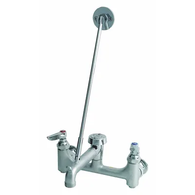 T&S BRASS B-0665-BSTR Centerset Utility Faucet, Chrome, 12.96 gpm - Widespread Utility Faucets