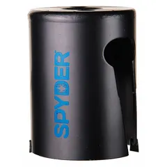 Multi-material-cutting hole saw without arbor, with 1-3/4 in diameter, 1 tooth per inch, and 2 in maximum cutting depth. Features 1/2-18 thread size. Suitable for cutting wood, metal, plastic, and drywall in electrical, plumbing, and HVAC applications.