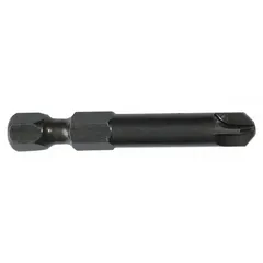 This APEX Torq-Set bit features a #5 industry size with an imperial Torq-Set head, designed for tamper-resistant recessed drive applications. Made from S2 steel with an unfinished finish and hex drive, it is impact rated for use with impact drivers. Suitable for industrial fastening tasks requiring a secure, recessed drive. Sold as a 5-pack; bit holder not included.
