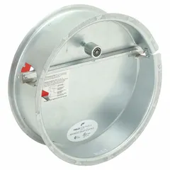 This barometric draft control damper regulates chimney draft for natural gas and oil-fired equipment. It automatically adjusts airflow to maintain stable combustion, improving efficiency and safety in heating systems, boilers, and furnaces. The press-fit connection fits 15 to 16 inch duct diameters with a 22-inch length.