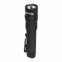 Handheld rechargeable flashlight delivering 320 lumens with a 157-meter beam distance. Features a single light output setting and includes a USB charging cord. Powered by one included AA battery. Suitable for general-purpose tasks such as maintenance, inspection, and outdoor use.